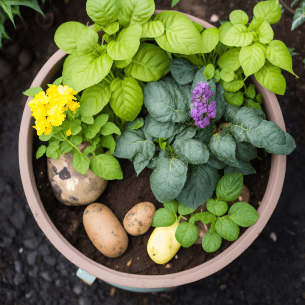 potato container gardening